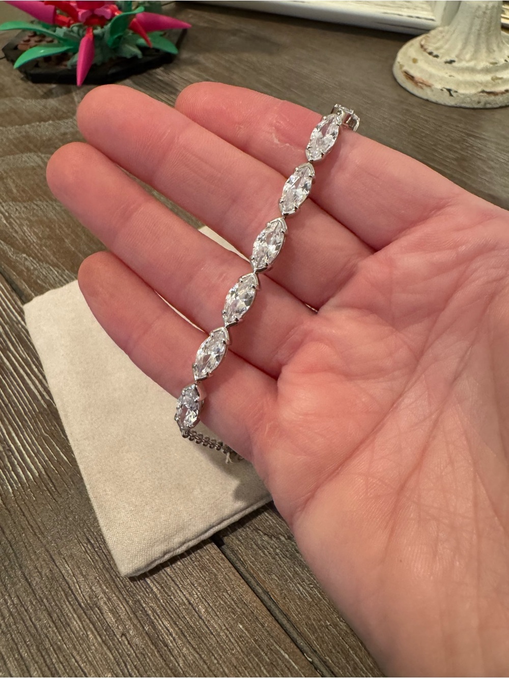 NWT Kendra Scott Silver Tennis Bracelet